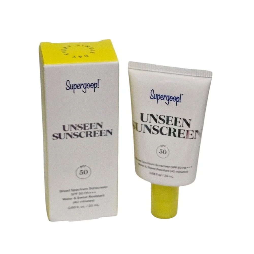 Supergoop! Unseen Sunscreen SPF 50 Water Sweat Resistant Travel Size 0.68oz